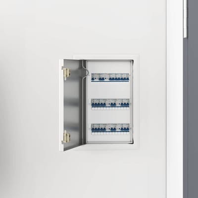 vidaXL - Access - Panel - Wit - 33 - x - 23 - x - 3 - cm - Staal