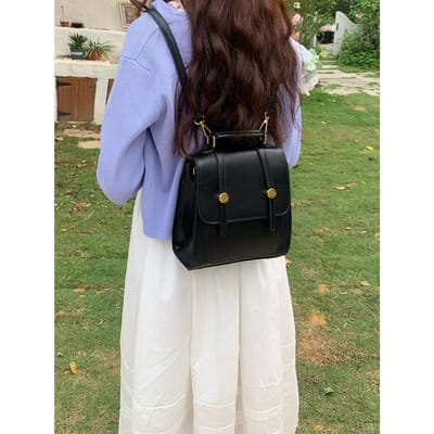 Niche Amerikaanse Retro Rugzak Nieuwe Stijl Trendy Britse Forens Student Rugzak Handheld Crossbody Reistas