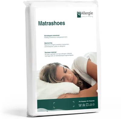 Q-Allergie Matrashoes - Anti-huisstofmijt - Anti-Allergie - 70x200x20 cm