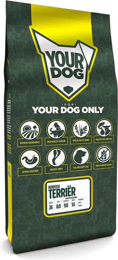 Yourdog Norfolk terriër Rasspecifiek Adult Hondenvoer 12kg | Hondenbrokken