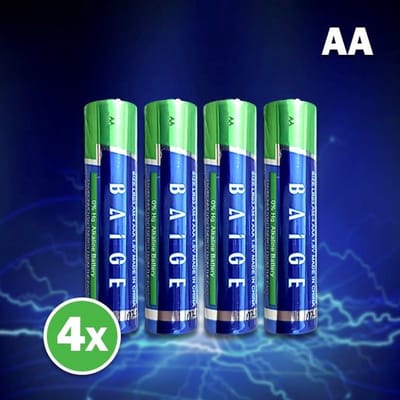 Vyzio - 4x AA Batterijen - AA Baterijen - AA-batterijen - Alkaline Batterijen - Battery AA