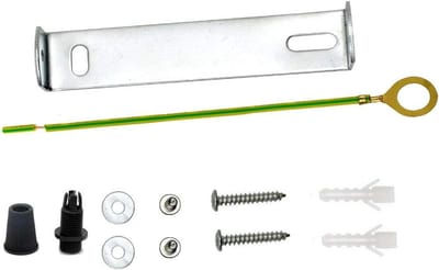 Plafondplaat Beugel - Ophangbeugel - Verlichting Ophangen - Zijbevestiging - 105mm - Zilverkleurig