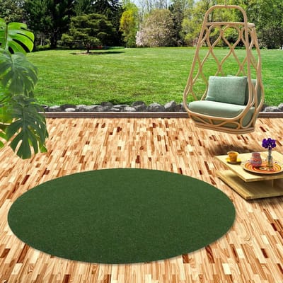 Kunstgras met noppen - Groen tapijt - Balkon decoratie - Drainage functie - 3 Maten - Groen Mix