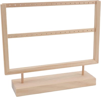 Earring Rack van Hout voor Sieradenopslag, Perfect voor Slaapkamer Decoratie en Organisatie