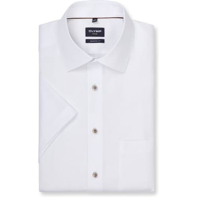 OLYMP Luxor Overhemd, Modern Fit, New Kent, Wit