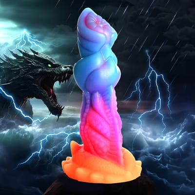 Aqua Cock - Glow-in-the-Dark siliconen dildo - Fantasie Dildo