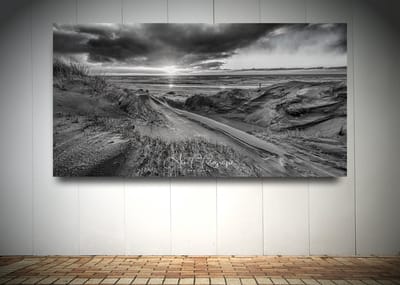 Foto op Canvas - Strand AlexF054 – Formaat 120 x 60cm - Wanddecoratie - Muurdecoratie woonkamer - Slaapkamer decoratie - Kamer accessoires - Schilderijen op canvas