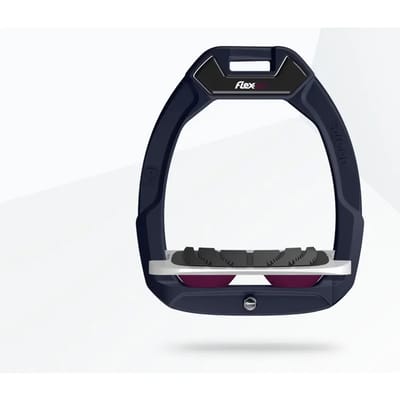 Veiligheidspedalen voor paardrijden Schuin Grip Aluminium/grijs/paars Flex-On Safe-On