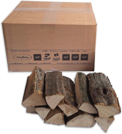Eikenhout voor Vuurschaal en Grill - Droog Haardhout, Klaar voor Oven, 25 cm, 15 kg