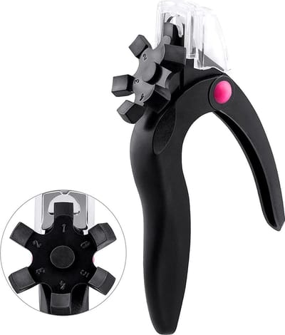 Nagelknipper - Trimmer - Kunstmatige Nep Valse Nail Tip Clipper - Cutter Trimmer - Manicure Kunstnagels - Voor Gelnagels - Acrylnagels En Valse Nagels Clipper - Zwart