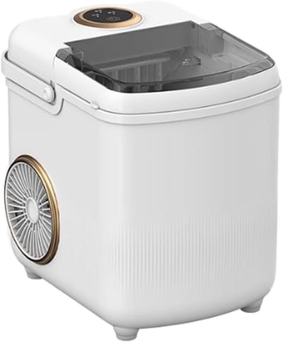 IJsblokjesmachine - Mini ijsmaker - Drankjes Koelen - Snelle ijsproductie - 15 kg per dag - Zilver