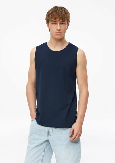 Jacquard Tanktop Met Ronde Halssnit En Ribbelsluiting s.Oliver