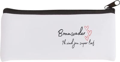 Akyol - bonusvader ik vind jou super lief Etui - Papa - de liefste bonusvader - vader cadeautjes - vaderdag - verjaardag - geschenk - kado - 20 bij 9 cm