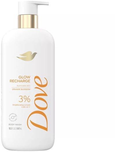 Dove Beauty Serum Body Wash for Women with 3% Brightening Serum + Vitamin C - Glow Recharge - 547ml