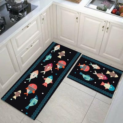 Wasbare Keukenvloermat Salon Tapijt Slaapkamer Lang Kleed Badkamer Entree Deurmat Toilet Antislip Anti-Vermoeidheid Absorberende Matten 40cmx60cm 1pc