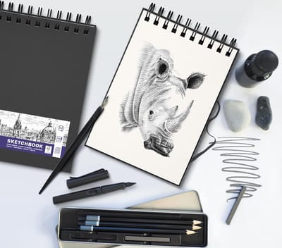 Schetsboek oxford a4 50 vel spiraal | 5 stuks