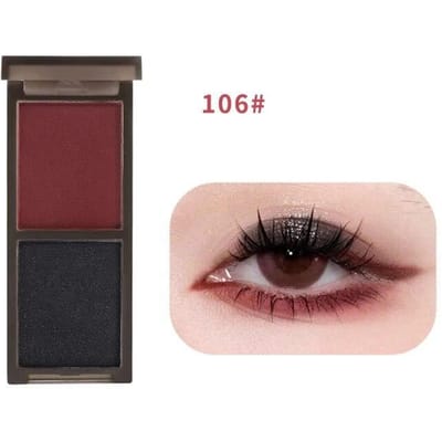 Palette de fards à paupières Double couleur, fard à paupières mat à paillettes, gothique, rouge, noir, Pigments pour les yeux, cosmétiques scintillants imperméables