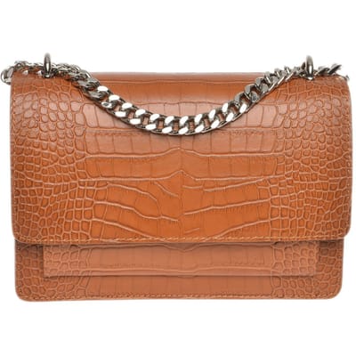 Luisa Vannini Brown Rundleer Tas