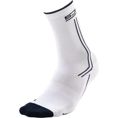 Sjeng Sports TOM Tennis Sokken Heren Wit/Zwart Polygiene Sportsokken 2-Pack Ademende Sokken voor Mannen