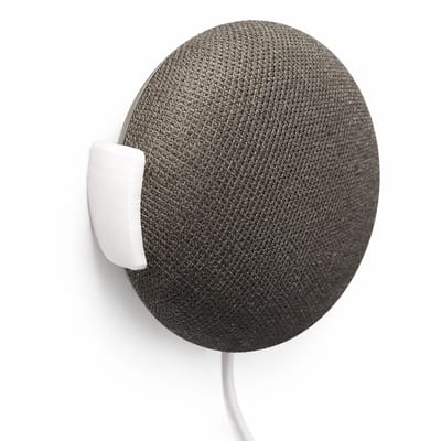 Wandhouder Geschikt voor Google Nest Mini – Slimme Speaker Wall Mount – Ruimtebesparende Beugel – Eenvoudige Installatie – Wit