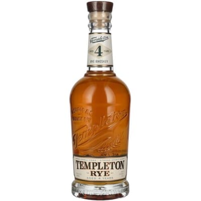 Templeton Rogge Whiskey Templeton Rye 4 Years Old Straight Whiskey 40% Vol. 0,7l