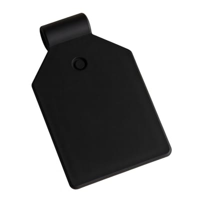 100 stuks - Zwarte Prijslabel / Scanvaantje / Pendelclip / Prijskaarthouder - 25 x 25 mm - type: PCL-25Z (Wide-6)