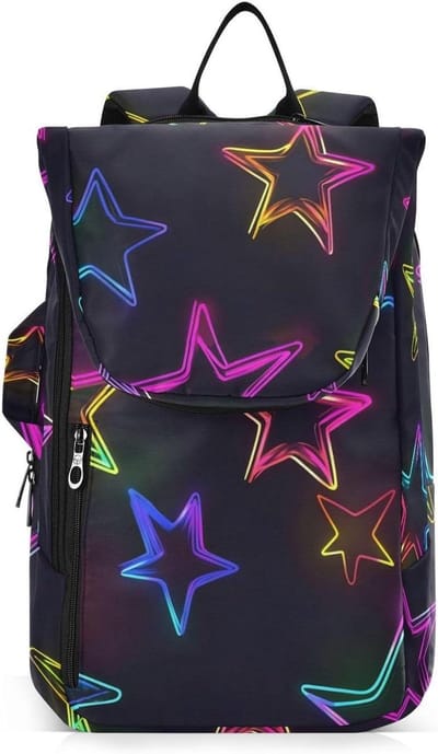 Sport Racket Tas - Rugzak - Sporten en Reizen - Waterbestendig Materiaal - 25 Liter Capaciteit - Fluorescerend