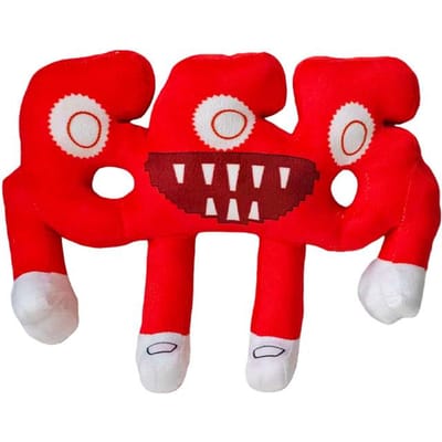 Schattig Nr. 666 Pluche Speelgoed Anime Game Brainrot Pluche Randapparatuur Kerstcadeau voor Kinderen Game Fans 22cm red