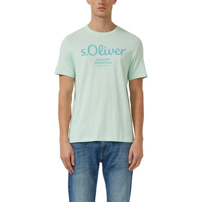 Regular fit T-shirt van puur katoen