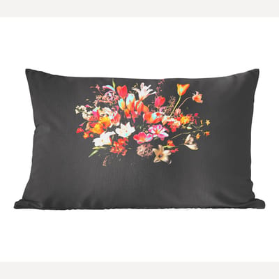 Sierkussens - Kussentjes Woonkamer - 60x40 cm - Vaas - Bloemen - Tulpen