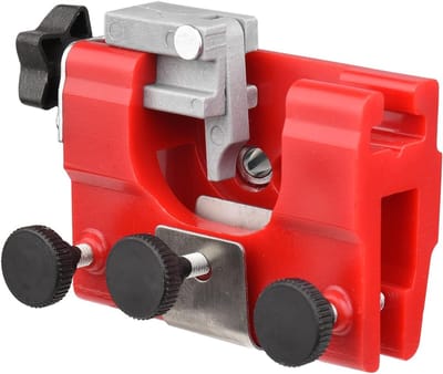 Kettingzaag Slijper - Handmatige Slijper - Zaagketting Onderhoud - Draagbaar Ontwerp - 15 x 13 x 8 cm - Rood