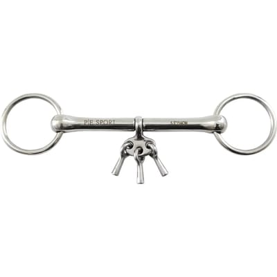 2-rings paardenbit met sleutels Premier Equine