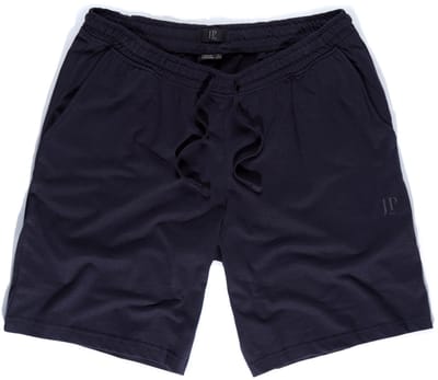 JP 1880 - Heren - Pyjamabroek loungewear shorts elastische band - Donkermarine - Maat L
