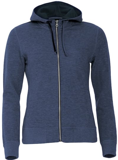 Clique Classic Hoody Full Zip Women 021045 - Blauw-melange - XS