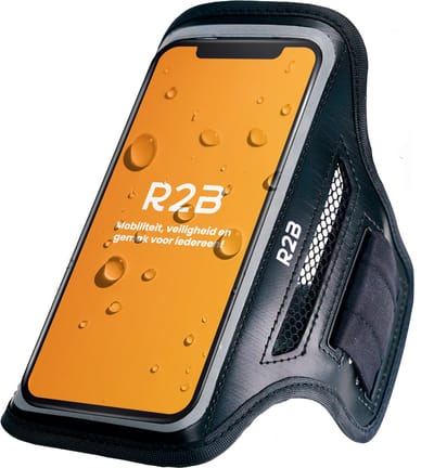 R2B Hardloop Telefoonhouder t/m 6.5 inch - Waterdicht - Reflecterend - Sportband - Sportarmband Telefoon - Hardloop Armband Telefoon - Smartphone Houder