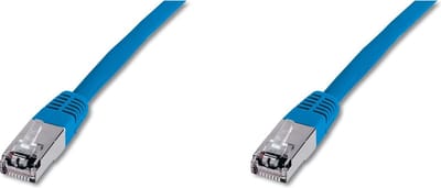 DIGITUS Premium - patch cable - 5 m - blue - Blauw - 5m