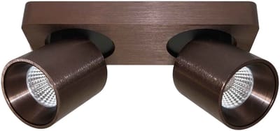 Artdelight - Spot Laguna 2 lichts L 22 cm B 8,5 cm koper brons