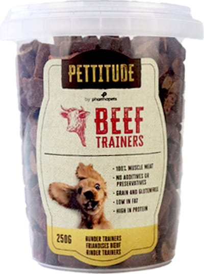 Pettitude Trainers met rund 250g