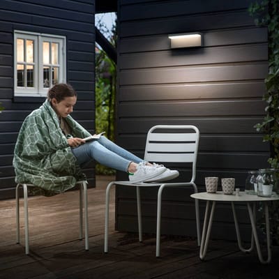 Philips LED Bustan Wandleuchte Anthrazit 2x4.5W 8718696158876 LED-wandlamp LED LED vast ingebouwd 4.50 W Antraciet