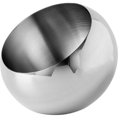 RVS Fruitschaal, Nordic Eenvoudige Fruitschaal, Huishoudelijk Tafelgerei voor Woonkamer, Creatieve Licht Luxe Opbergschaal voor Noten, gray