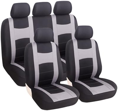 Dailygoods- Autostoelhoezen Set van 9 - Stoelbeschermer - Autobeschermhoes - Polyester - Geschikt voor 5 Zits Auto - Duurzaam en Waterdicht - Stoelhoes