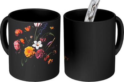 Magische Mok - Foto op Warmte Mokken - Koffiemok - Lente - Bloemen - Klassiek - Vaas - Magic Mok - Beker - 350 ML - Theemok