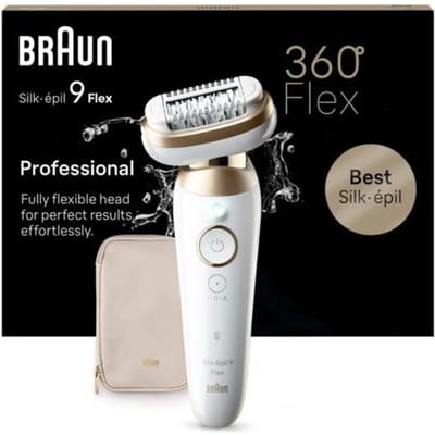 Braun Silk-épil 9 Flex – Elektrische Epilator - Flexibele kop - Draadloos - Nat & droog gebruik