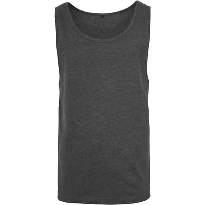 Build your Brand Jersey Big Tank BY003 - Charcoal (Heather) - L