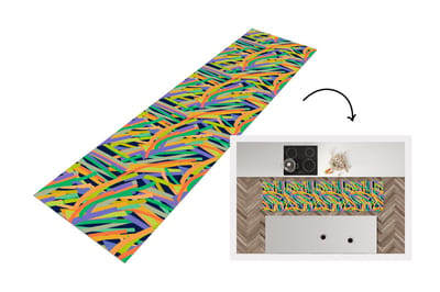 Keukenloper - Loper keuken - Jungle - Patronen - Abstract - 200x50 cm - Keukenloper vinyl