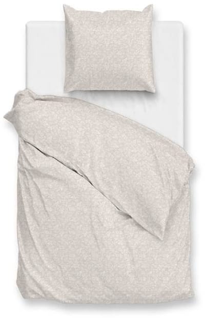 Zohome Petali di Lino Dekbedovertrek - Eenpersoons - 140x200/220 cm - Sandy Beige