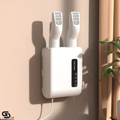 Elektrische Schoenendroger & Schoenverfrisser - Droogfunctie - 360° Draaibaar - Ophangbaar- 3 Standen - Hete lucht - Geurbeschermend - Zonder boren