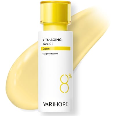 VARIHOPE Pure Vitamine C Diep Hydraterende Crème 40 ml VITA AGING Crème Melanine Intensieve Verzorging Whitening Stevigheid Elasticiteit Koreaanse Cosmetica Huidverzorging beige