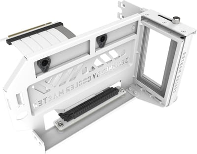 Grafische Kaart Houder - Verticale Kit - PC Componenten Tonen - Toolless Verstelbaar - ATX mATX Compatibel - Wit
