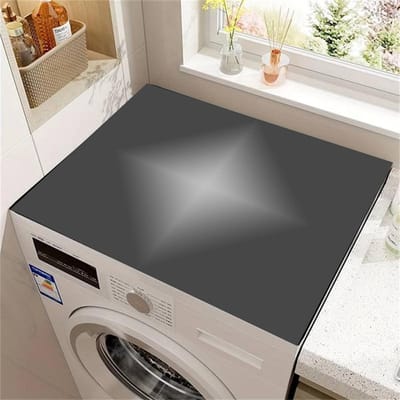 Wasmachine Tophoes - Droger Mat - Apparaten Beschermen - Snel Absorberend - 50 x 50 cm - Zwart